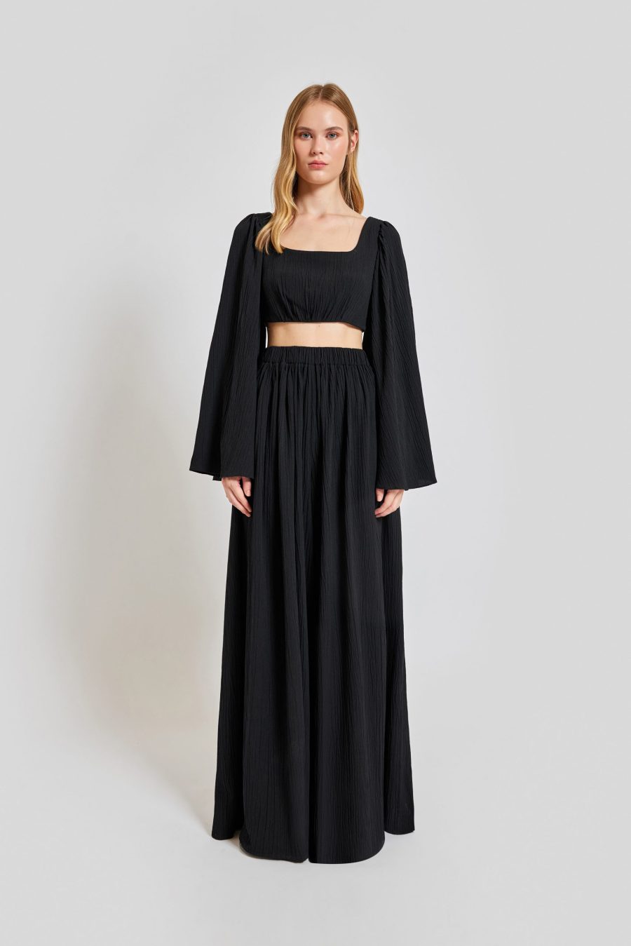 Siyah Amalfi Pantolon